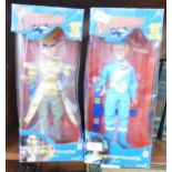 Two Thunderbirds Classic Supermarionette figures, Alan and The Hood,