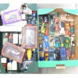 Two boxes of diecast vehicles including Models of Yesteryear