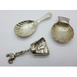 A George III silver caddy spoon, Sheffield 1785, Daniel Holy & Co.