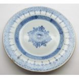 An 18th Century Delft plate, 23cm,