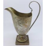 A Victorian silver cream jug, 140.