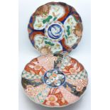 Two Imari plates