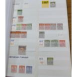 Stamps;- Trinidad and Tobago, mint and used collection in red stock book,