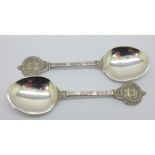 Two Salters Company silver spoons by Mappin & Webb,