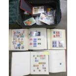 A case of stamps, Great Britain, housed in five large stock books,