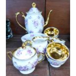 A Chodziez Polish six setting coffee set,