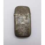 A Victorian silver vesta case