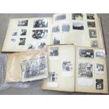 Two albums of 1950's Japanese photographs and a scrapbook