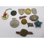 German WWII period tinnie badges, WHW badges, etc.