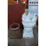 Two chimney pots