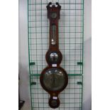 A 19th Century mahogany banjo barometer