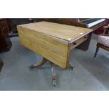 A George IV mahogany drop-leaf sofa table