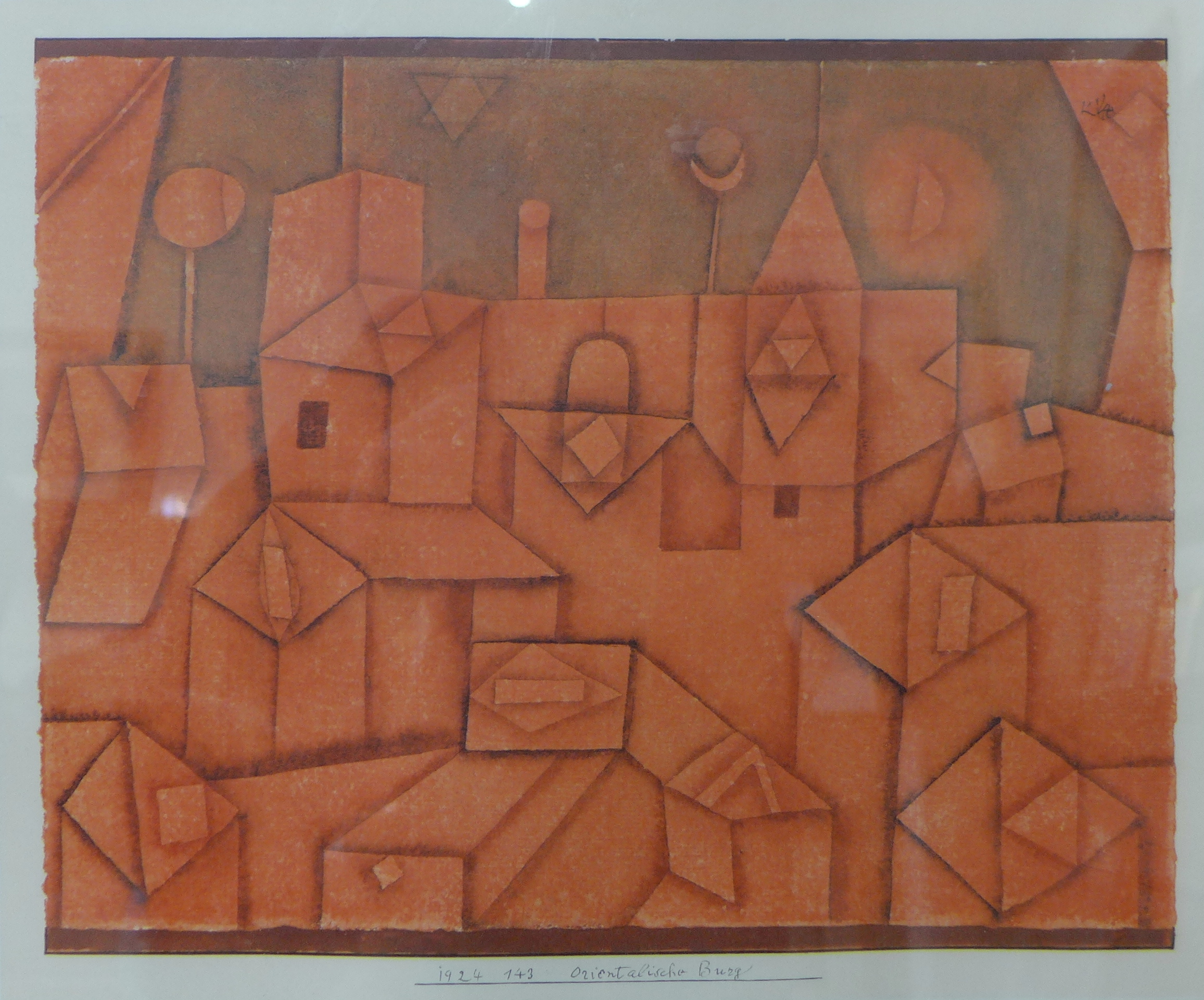 A Paul Klee print, Oriental Castle,