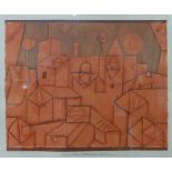 A Paul Klee print, Oriental Castle,