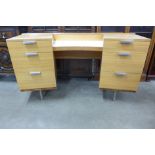 A Stag C-Range oak desk,