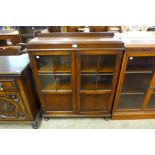 An oak bookcase