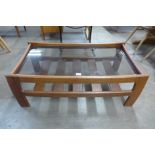 A G-Plan teak and glass topped coffee table