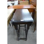 An oak barleytwist gateleg table