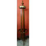 An Edward VII oak coat stand