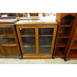 A mahogany bookcase