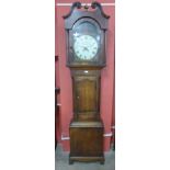 A 19th Century mahogany 30-hour longcase clock, the dial signed Tho.