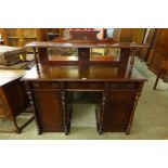 A Victorian mahogany serving table