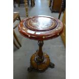 A William IV rosewood table base with associated top