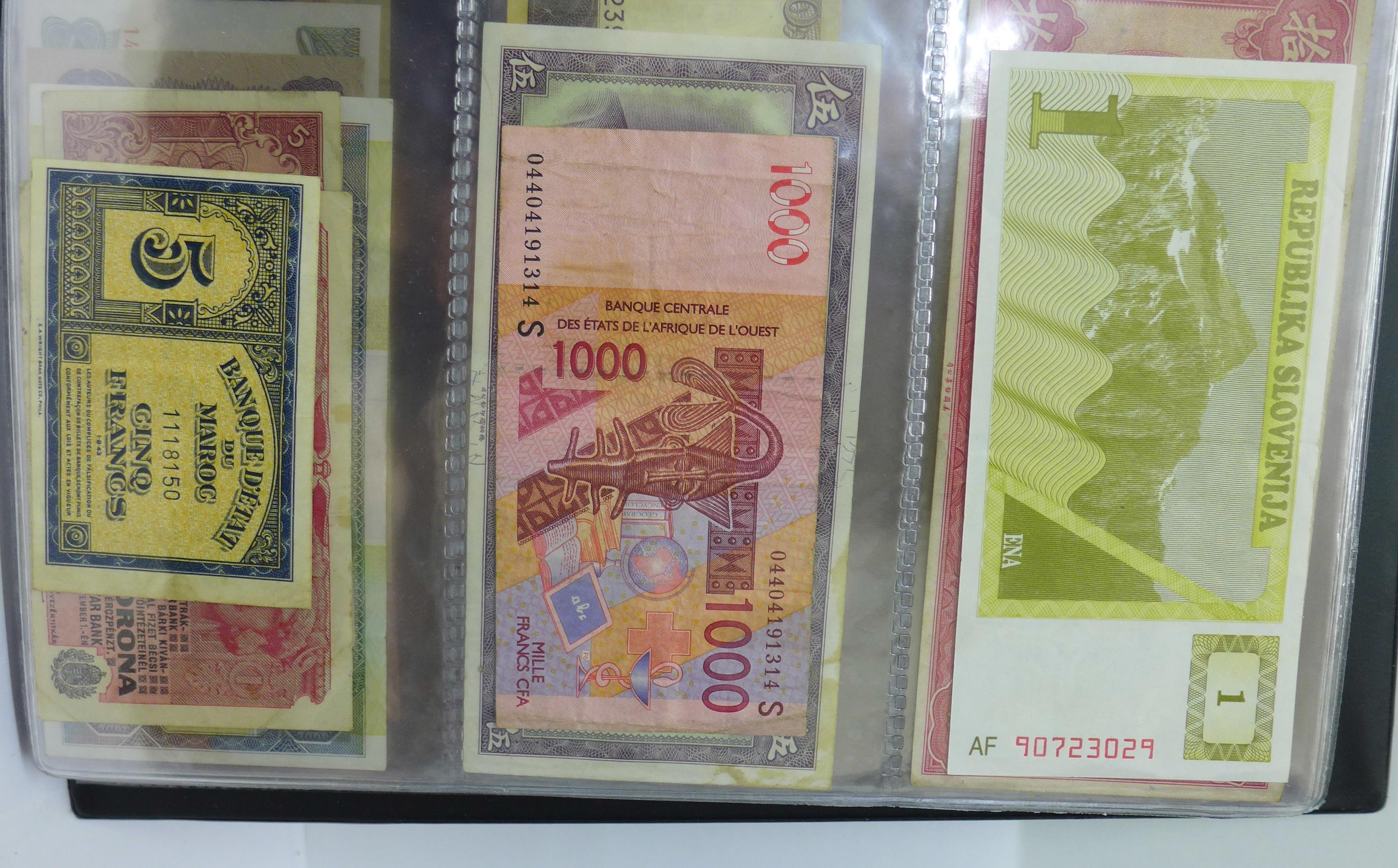 An album of banknotes, - Image 23 of 46