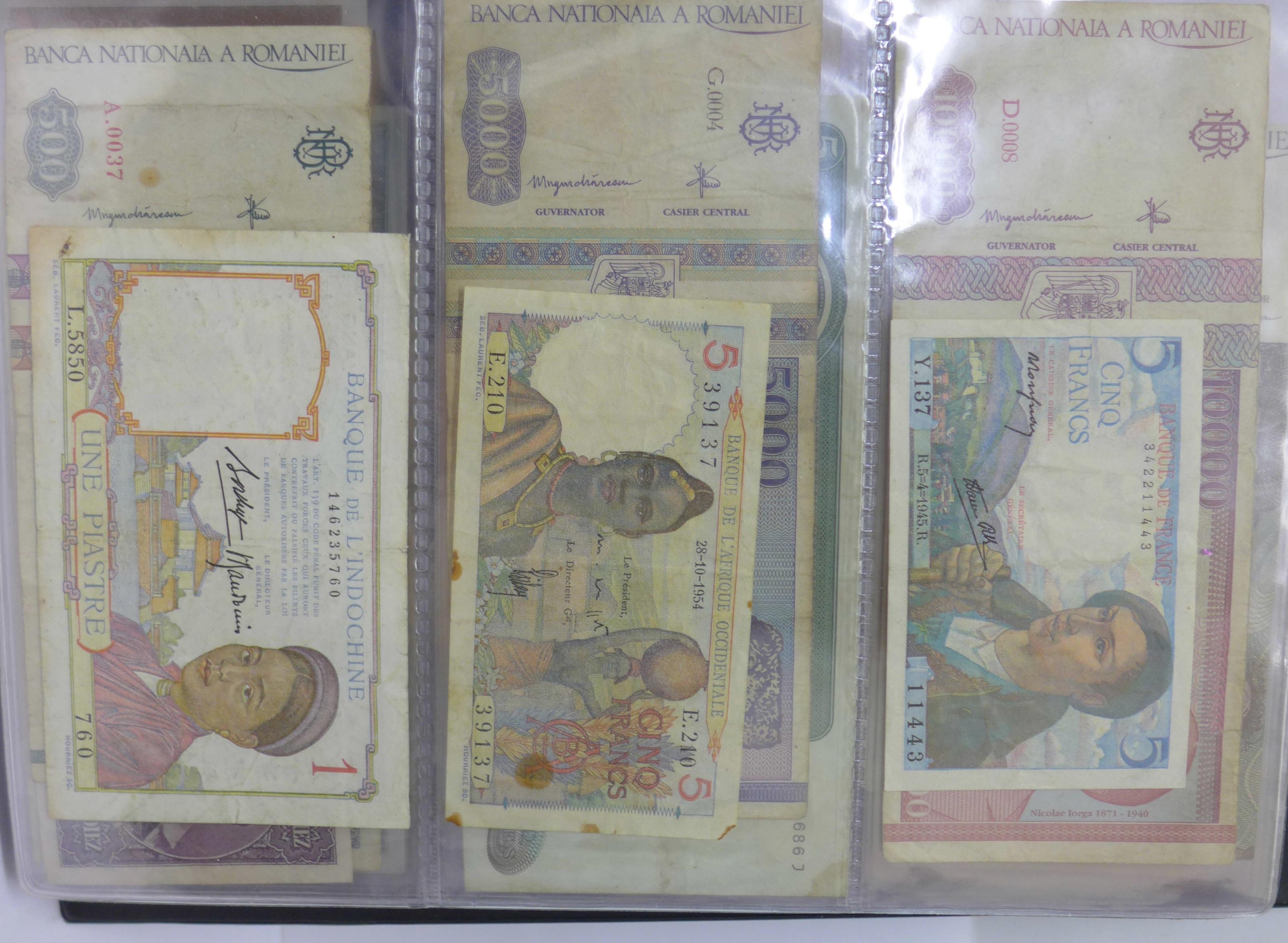 An album of banknotes, - Image 14 of 46
