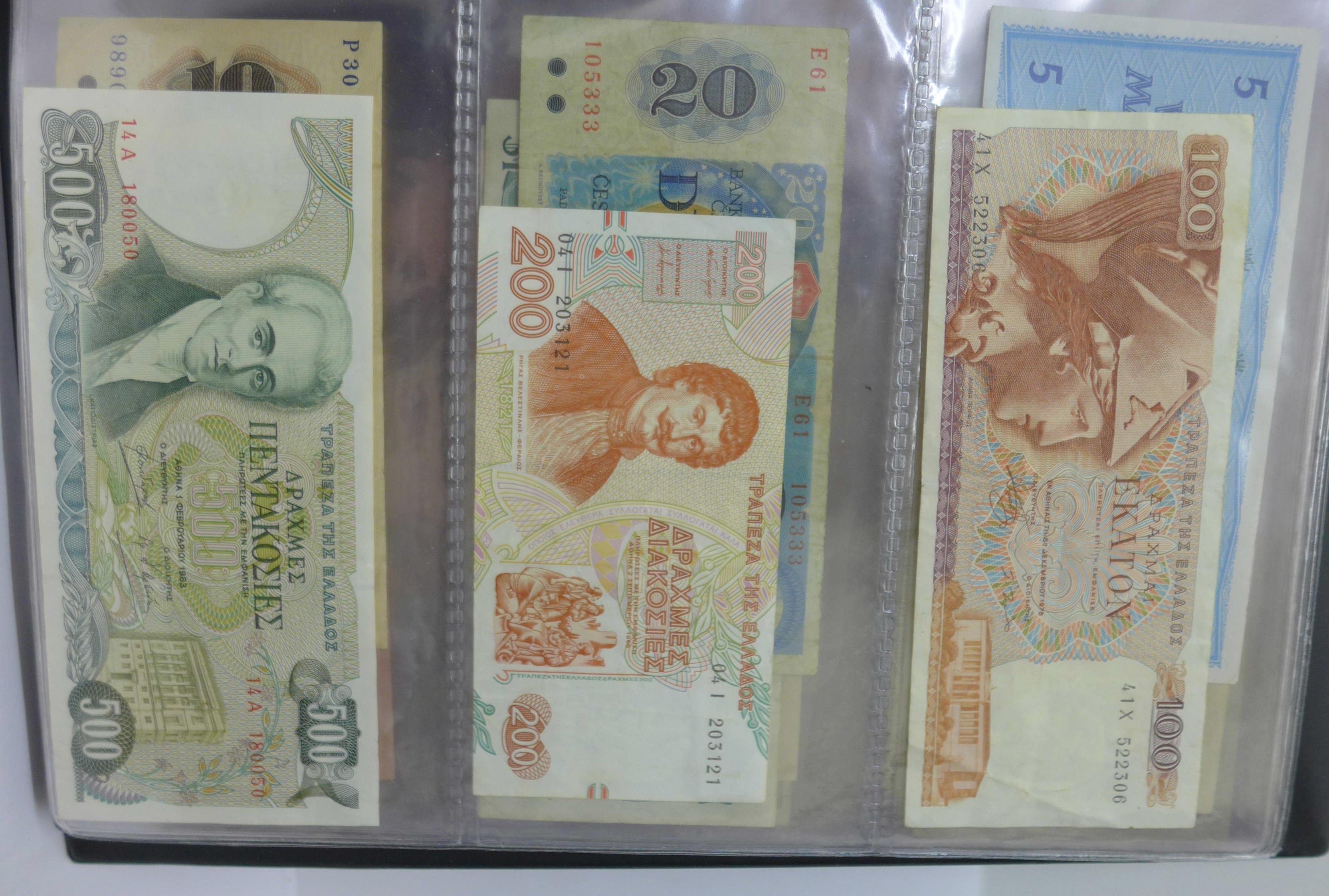 An album of banknotes, - Image 28 of 46