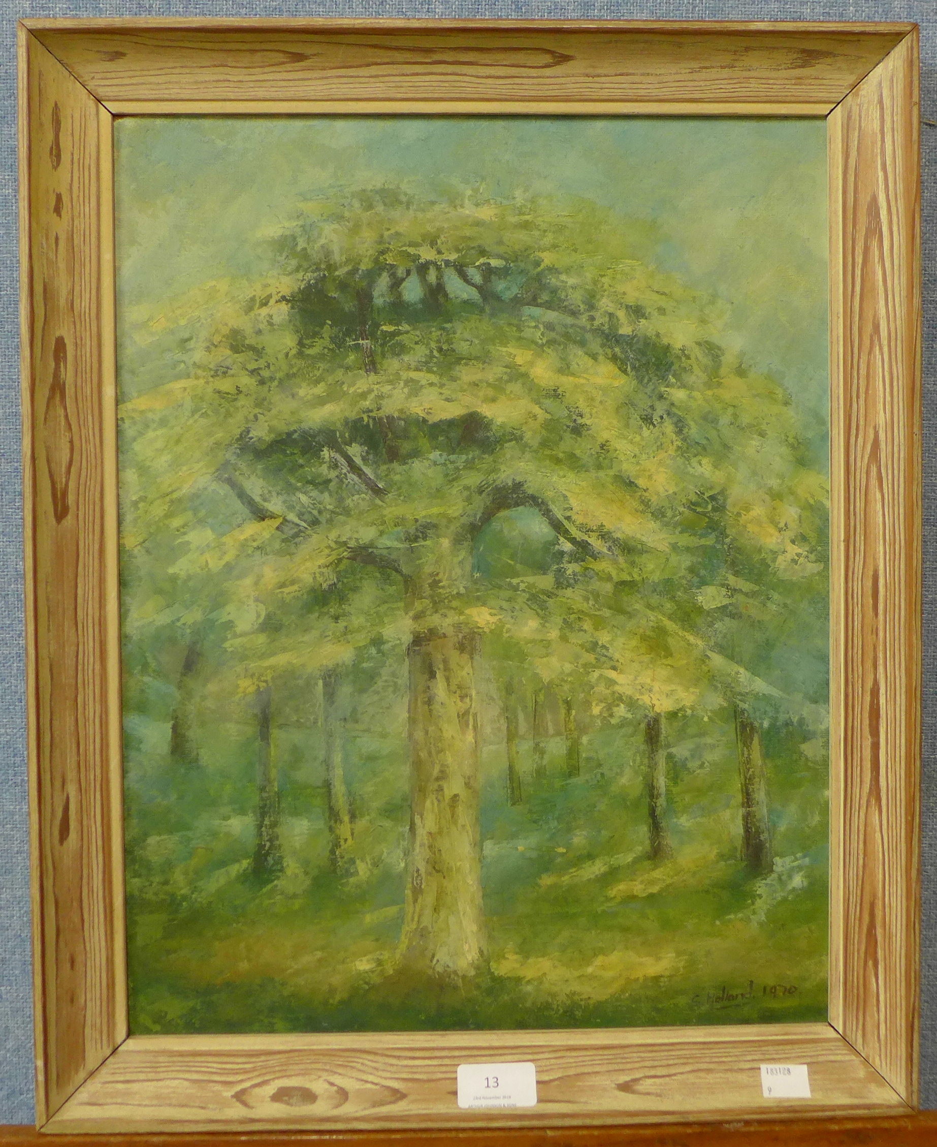 Sheila Holland, Bodmin, Cornwall, oil on board, 45 x 35cms, - Image 2 of 2