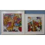 Five contemporary prints, including Eric Waugh, Wassily Kandinsky and Joan Miro