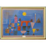 A Paul Klee print, Red Bridge,