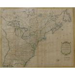 An 18th Century map of the United States in North American, by Tho's Kitchin Sen'r,