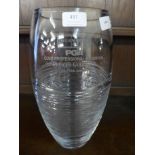 A Waterford Crystal glass vase for PGA Prince's Golf Club, 13-16 June 2006,