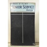 A 1950's Senior Service Tobacco sign