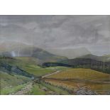 Walter James West, rural landscape, watercolour, 35 x 48cms,