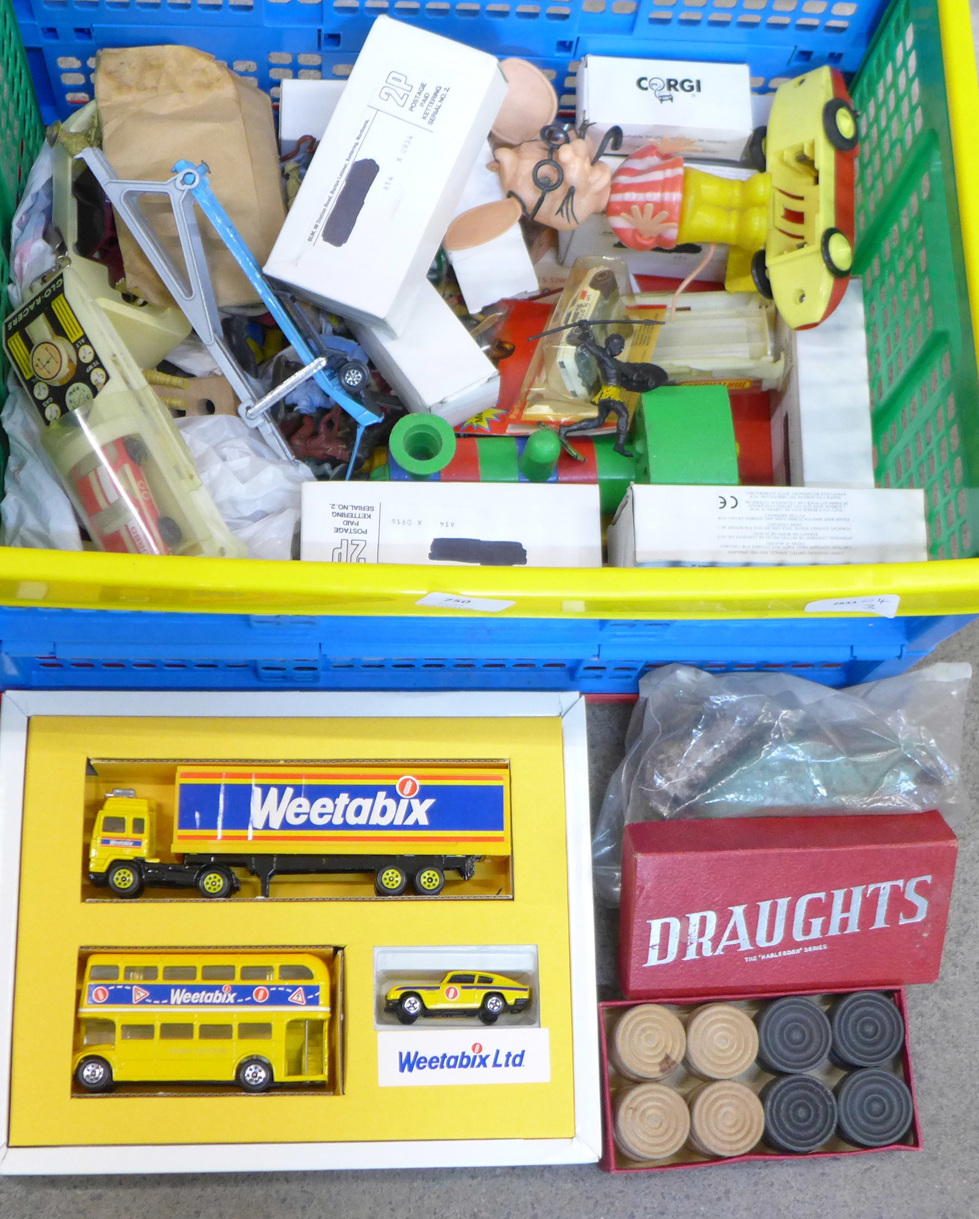 A Corgi Collection Special Edition Weetabix set, boxed, other model vehicles, toy figures, etc.