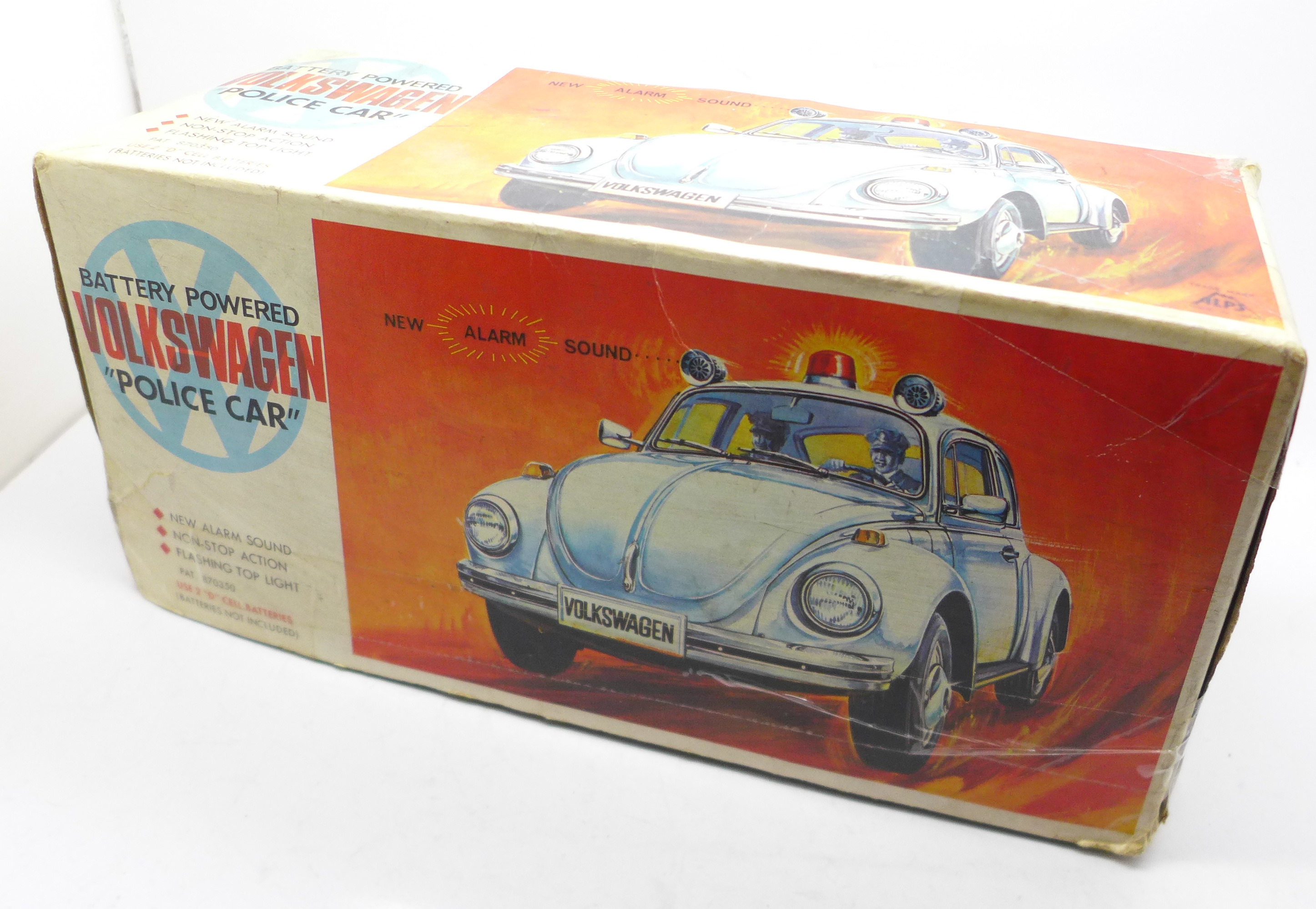 An Alps battery operated Volkswagen Police car, boxed, - Image 4 of 5