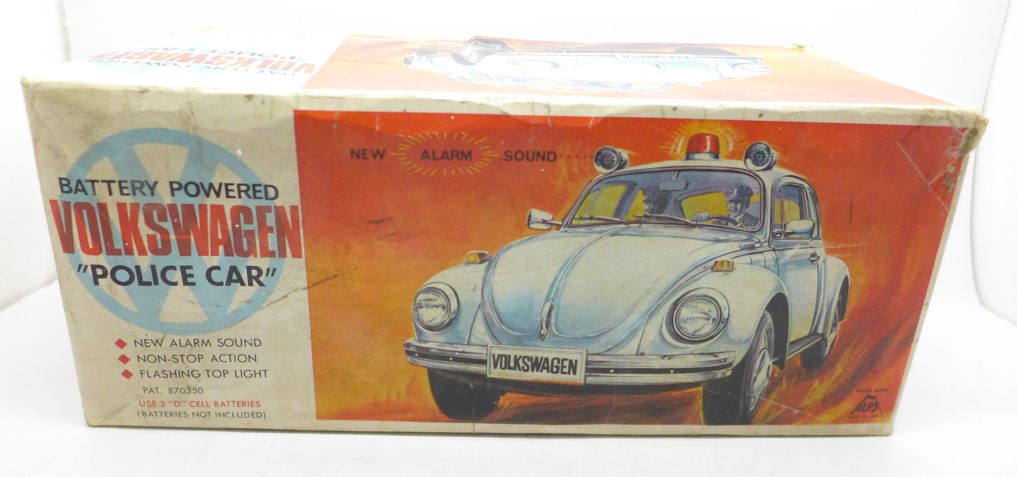 An Alps battery operated Volkswagen Police car, boxed, - Image 5 of 5