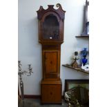 A 19th Century mahogany and oak longcase clock case