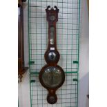 A 19th Century mahogany Bregazzi banjo barometer