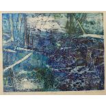 Brenda Hartill, Pond, limited edition collagraph, no.