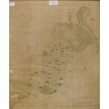 An engraved Map of the Hundred of Eastry with the Livery of the Town and Part of Sandwich,