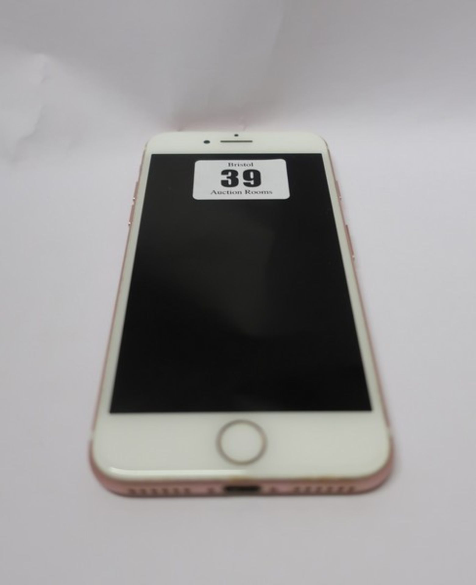 An Apple iPhone 7 128GB A1660 in Rose Gold (IMEI: 355824084159973) (Activation clear).