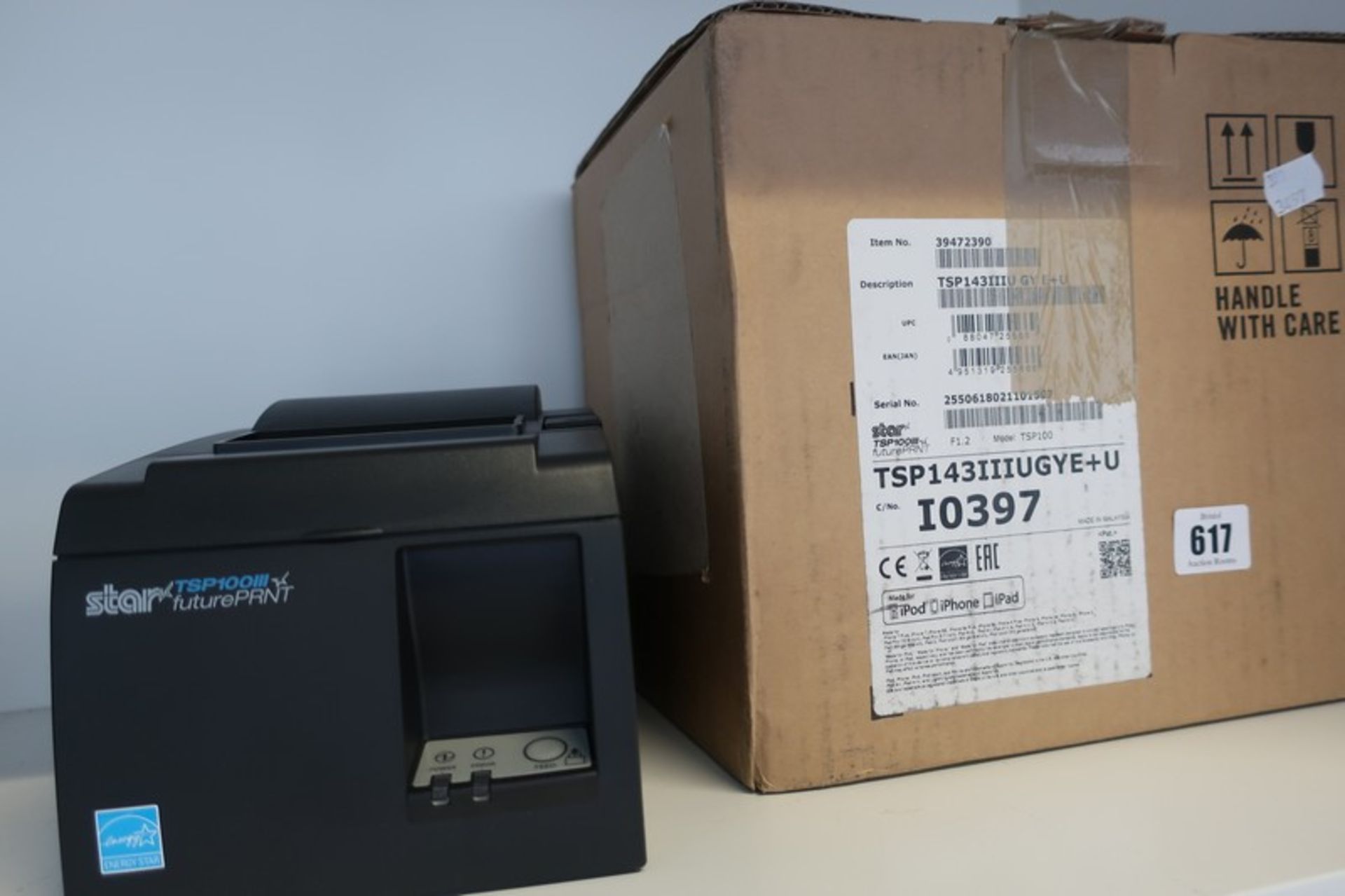 One boxed as new Star TSP143IIIU USB Printer.