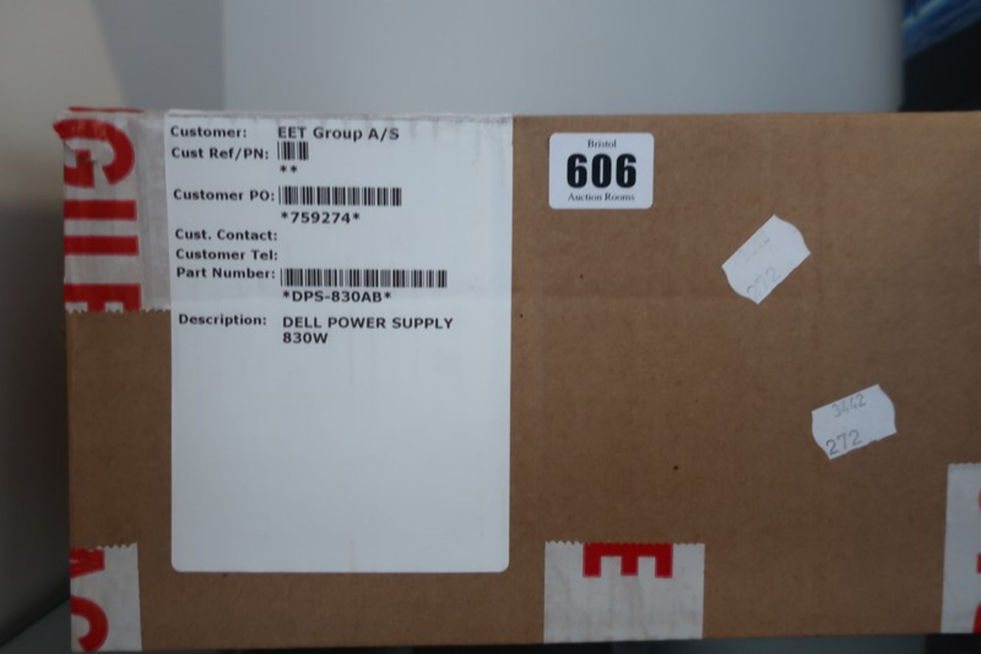 A boxed as new Dell Power Supply 830W DPS-830AB (Box opened for display purposes).
