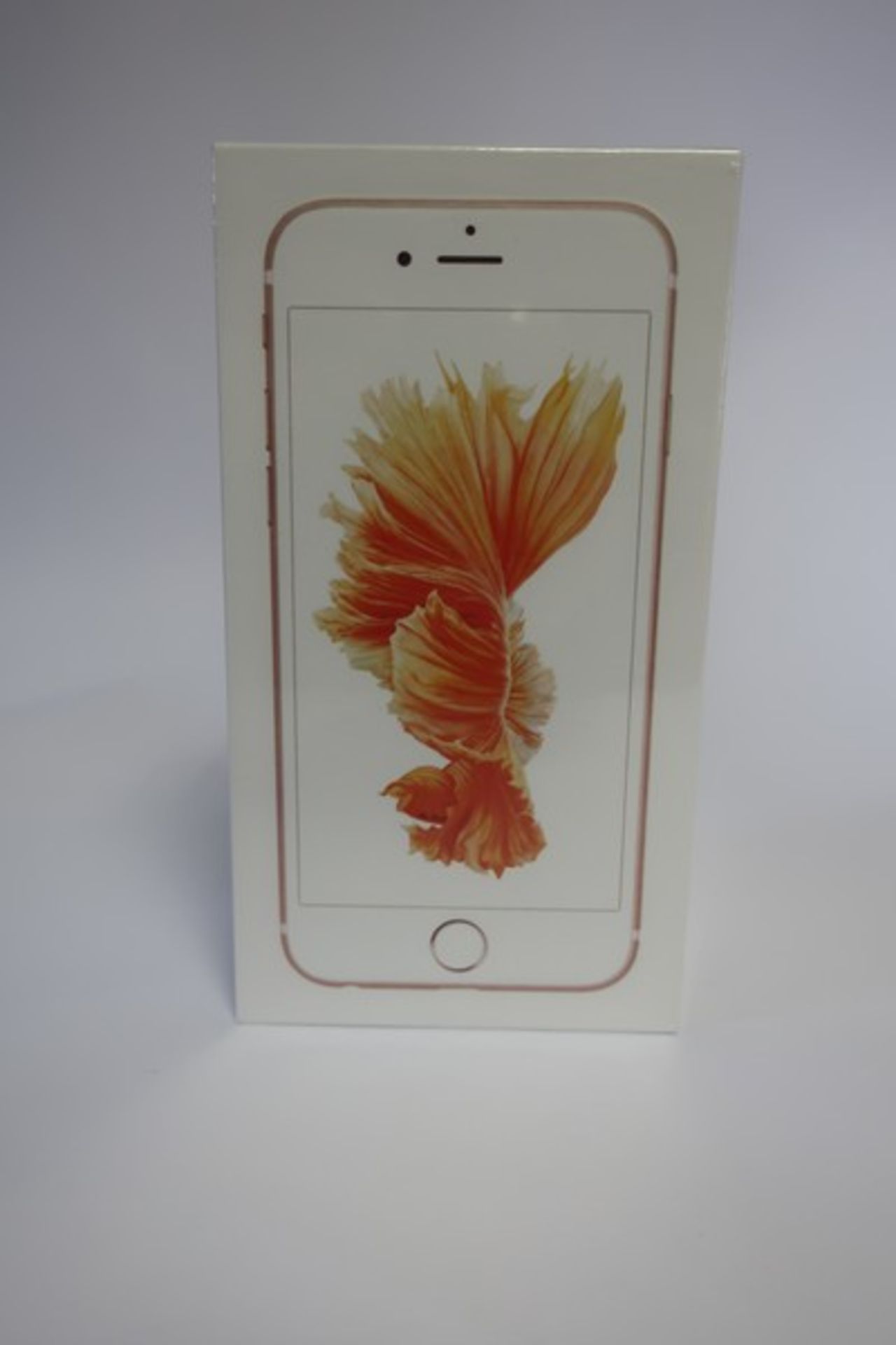 A boxed as new iPhone 6S 64GB model A1688 in rose gold (IMEI; 355400080181970).