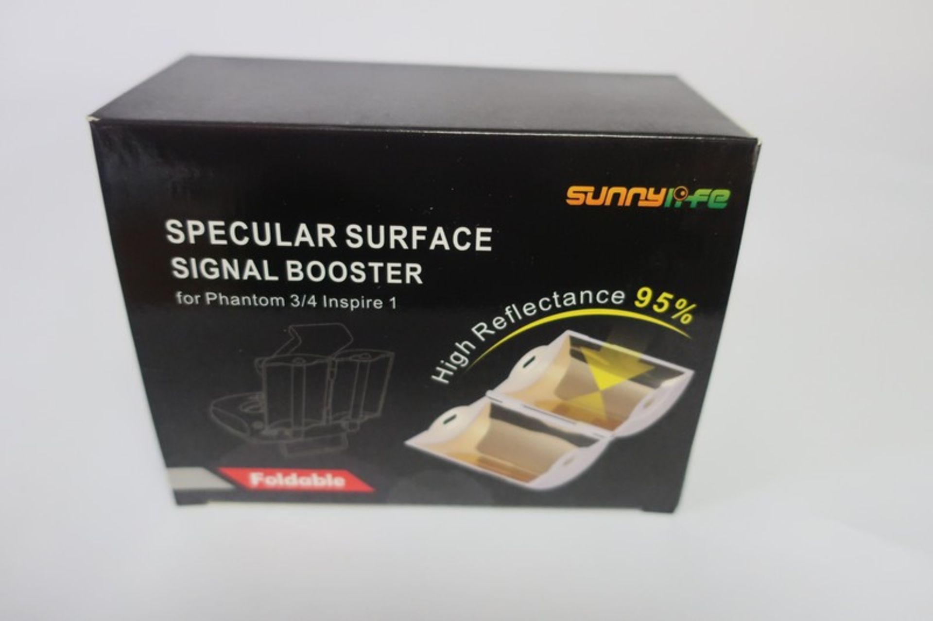 Eight boxed as new Sunnylife specular golden surface signal booster for Phantom 3/4 Inspire 1.