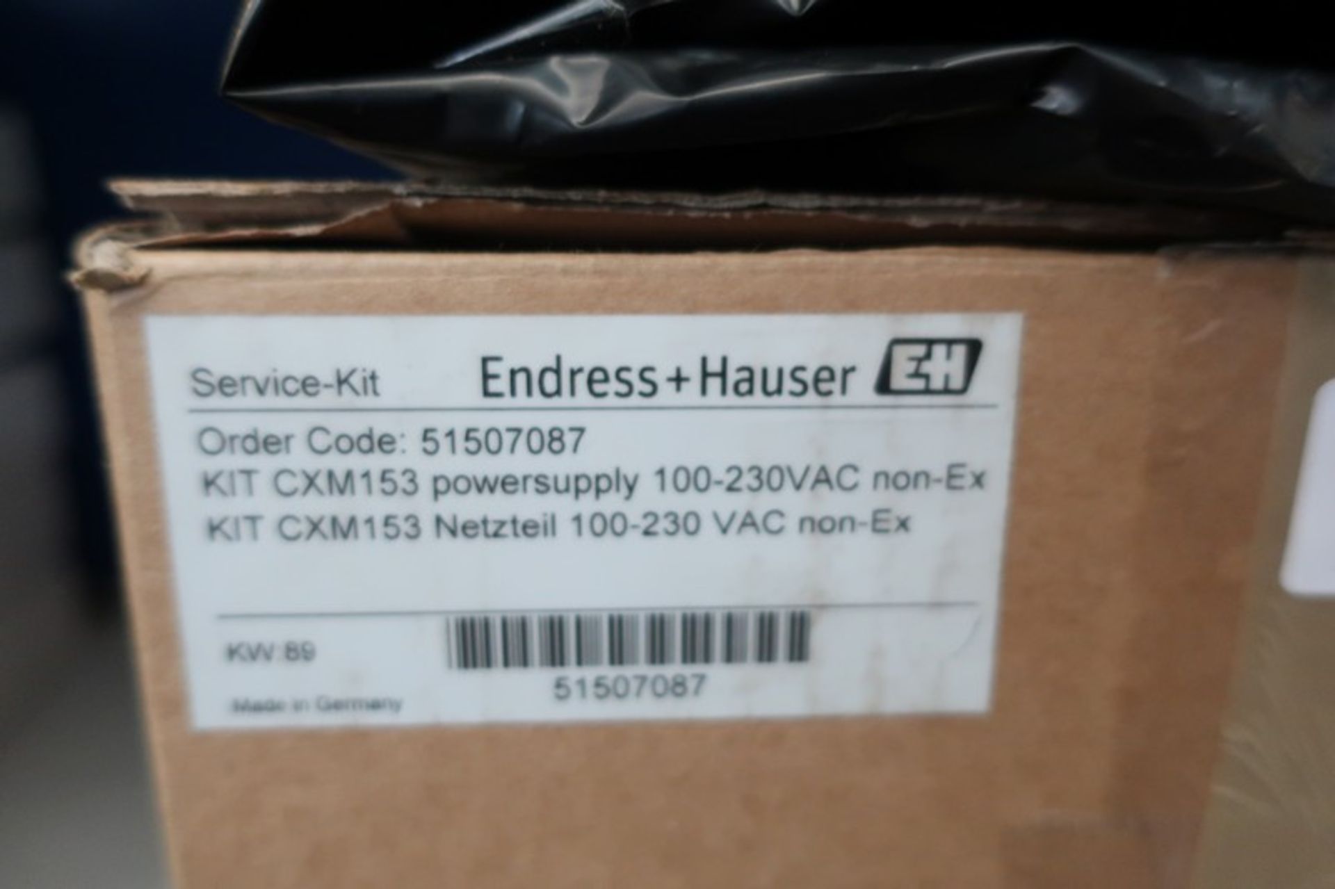 An Endress + Hauser KIT CXM153 power supply 100-230VAC non-Ex (In box, possibly new).
